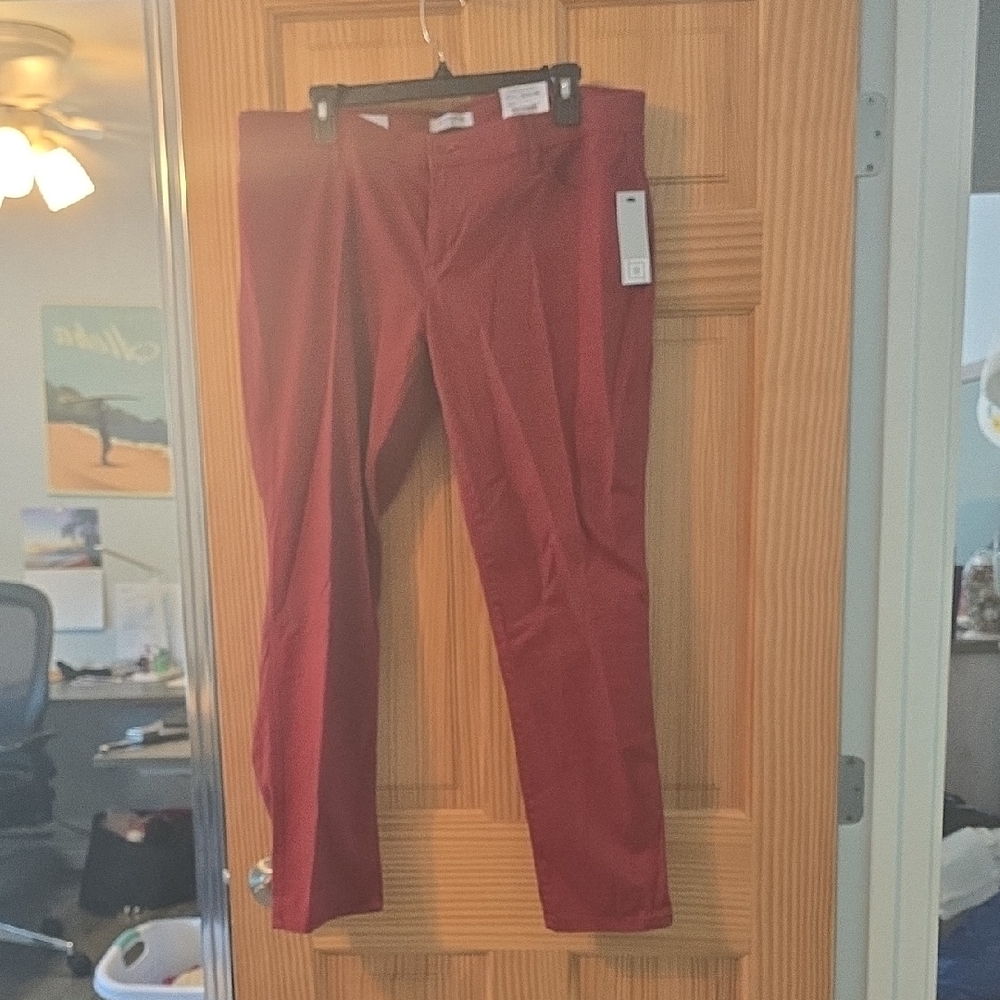 Liz Claiborne Red Boyfriend Pants